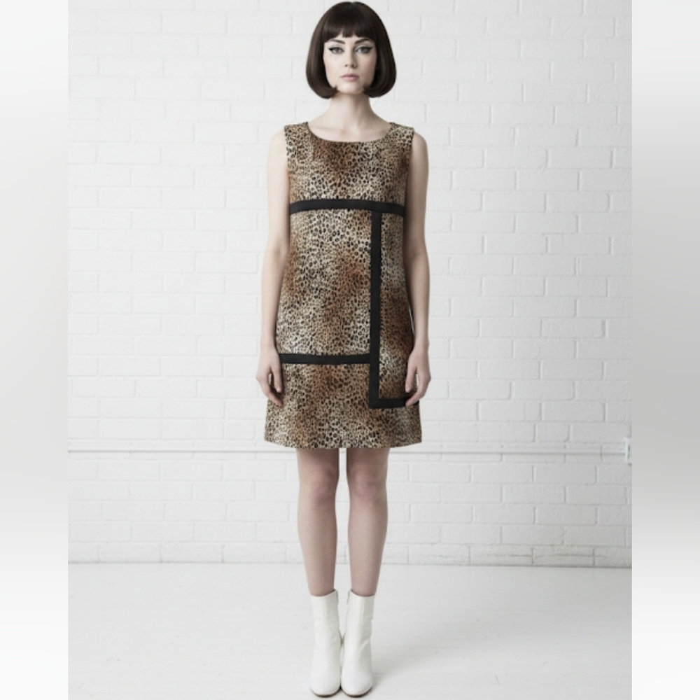 SANDRO Ferrone Leopard Print Dress Size M